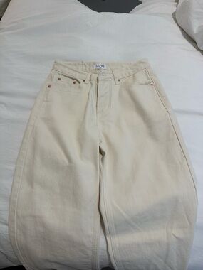 Parke Cream Classic Straight Jeans